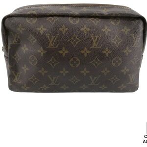 Louis Vuitton Dark Brown Monogram Toiletry Bag